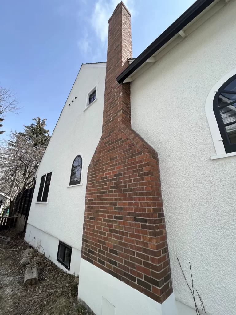 red brick chimney